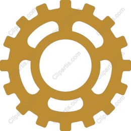 Golden Gear Icon