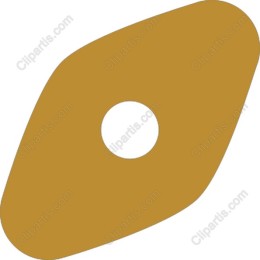 Gold Raffia Shape