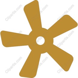 Stylized Five-Blade Propeller
