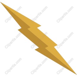 Golden Lightning Bolt