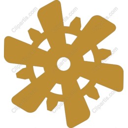Gold Gear Icon