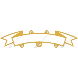 Golden Ribbon Banner
