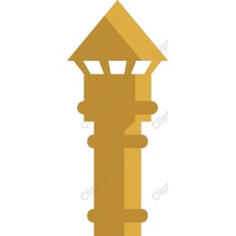 Golden Decorative Post