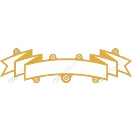 Golden Star Banner Clipart
