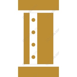 Contemporary Golden Vertical Panel