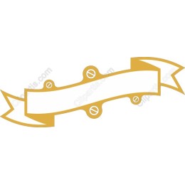 Elegant Gold Ribbon Banner