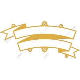 Elegant Golden Ribbon Banner