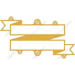 Elegant Gold Ribbon Banner