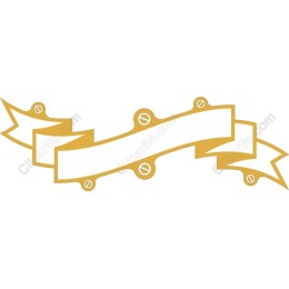 Golden Ribbon Banner
