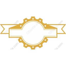 Gold Badge with Ribbons