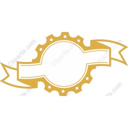 Vintage Elegant Gold Badge
