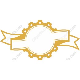 Gold Decorative Badge