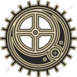 Mechanical Gear Emblem