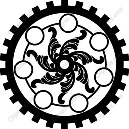 Ornate Gear Emblem