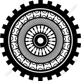 Intricate Gear Mandala