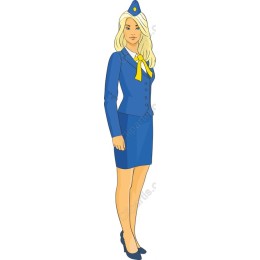 Elegant Airline Stewardess
