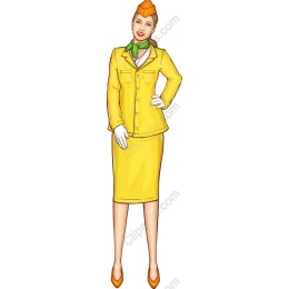 Cheerful Flight Attendant