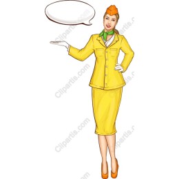 Cheerful Flight Attendant