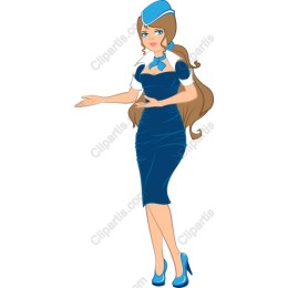 Elegant Flight Attendant