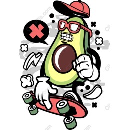 Skateboard Avocado