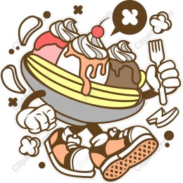 Cheerful Banana Split