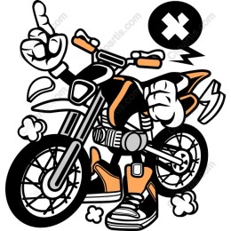 Dynamic Motorcycle Character