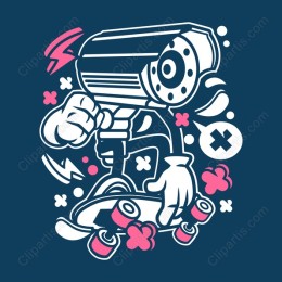 Skateboard Security Camera