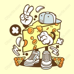 Playful Cheese Character