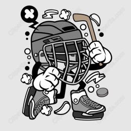 Energetic Hockey Player