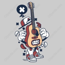 Energetic Guitarist