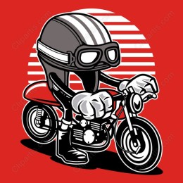 Dynamic Motorcycle Rider