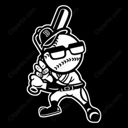 Cartoon Baseball Player