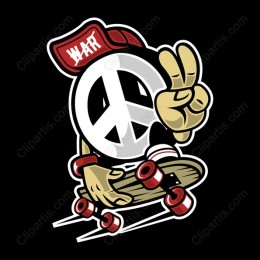 Peaceful Skateboarder