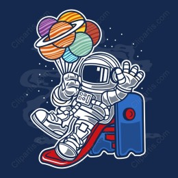 Whimsical Astronaut Slider