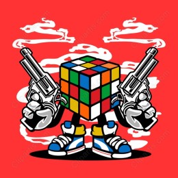 - Edgy Rubik's Cube Character