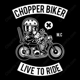 Chopper Biker - Live to Ride