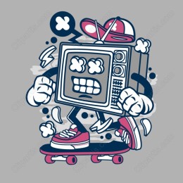 Retro TV Skateboarding