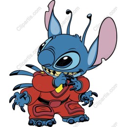 Charming Blue Character in Red Outfit