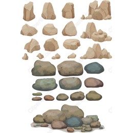 Premium Rock & Stone Set