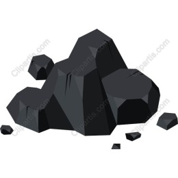 Stylized Black Rock