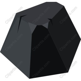 Geometric Black Polygon
