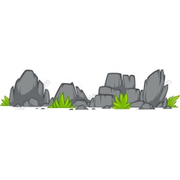 Natural Rock ion with Green Foliage
