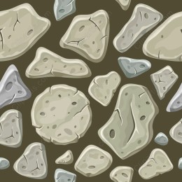 Seamless Rock and Stone Pattern