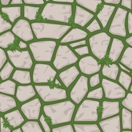 Stones and Grass Pattern