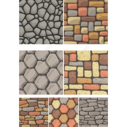 Stone Textures Bundle - Cliparts Set