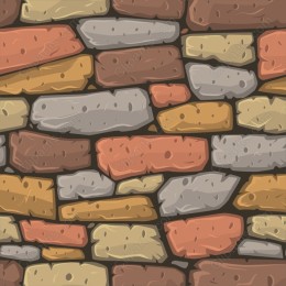 Multicolored Stone Wall