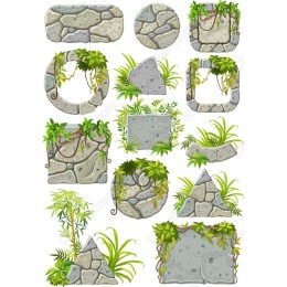 Nature's Stone Clipart Set