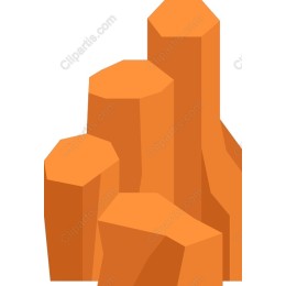 Abstract Orange Rock