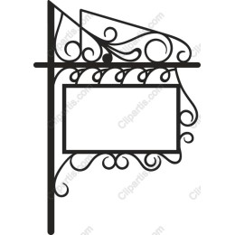 Elegant Ornate Sign Frame