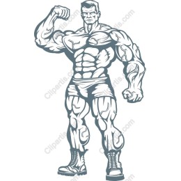 Dynamic Muscular Man